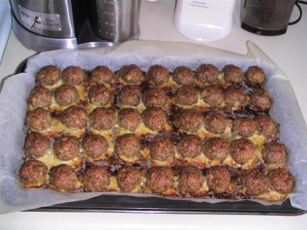 Baked meatballs