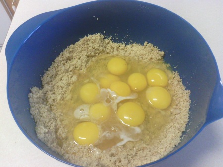 Add eggs and vinegar